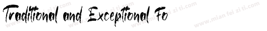 Traditional and Exceptional Font字体转换